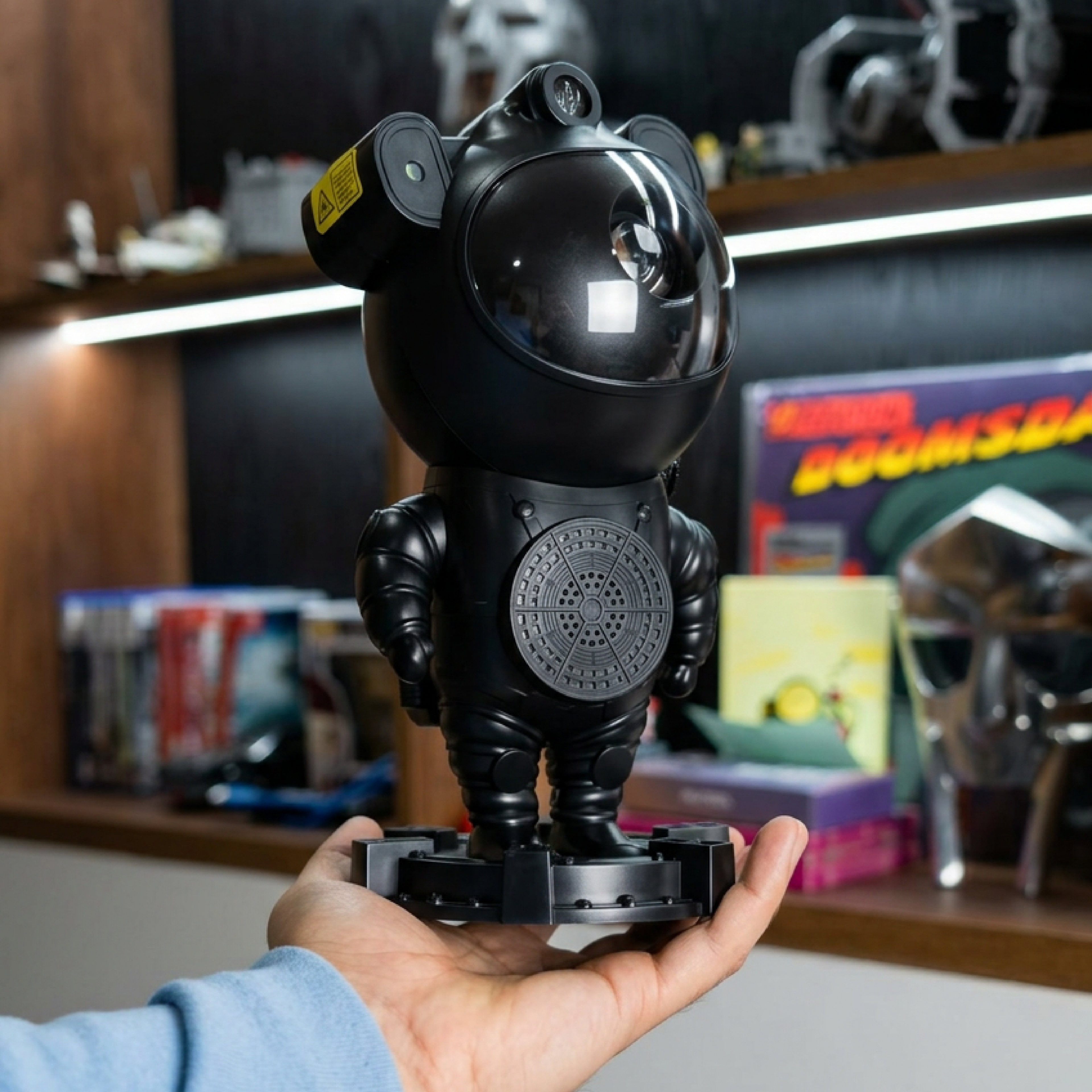 Proyector Astronauta 360° con Bluetooth, Luz Nebulosa y Ruido Blanco