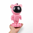 Proyector Astronauta 360° rosado con Bluetooth, Luz Nebulosa y Ruido Blanco
