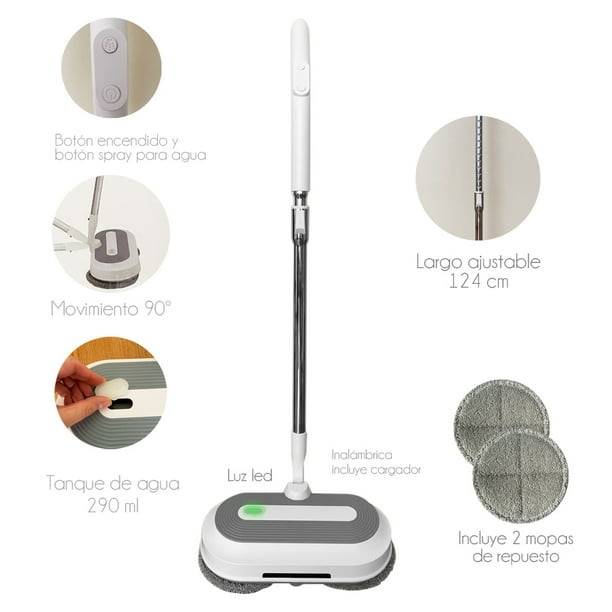 Trapero Eléctrico Inalámbrico con Spray y Luz LED