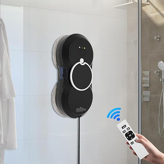 Robot Limpiador de Ventanas Inteligente con Spray y Control Remoto