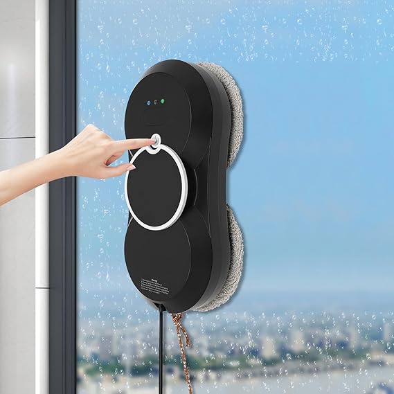 Robot Limpiador de Ventanas Inteligente con Spray y Control Remoto