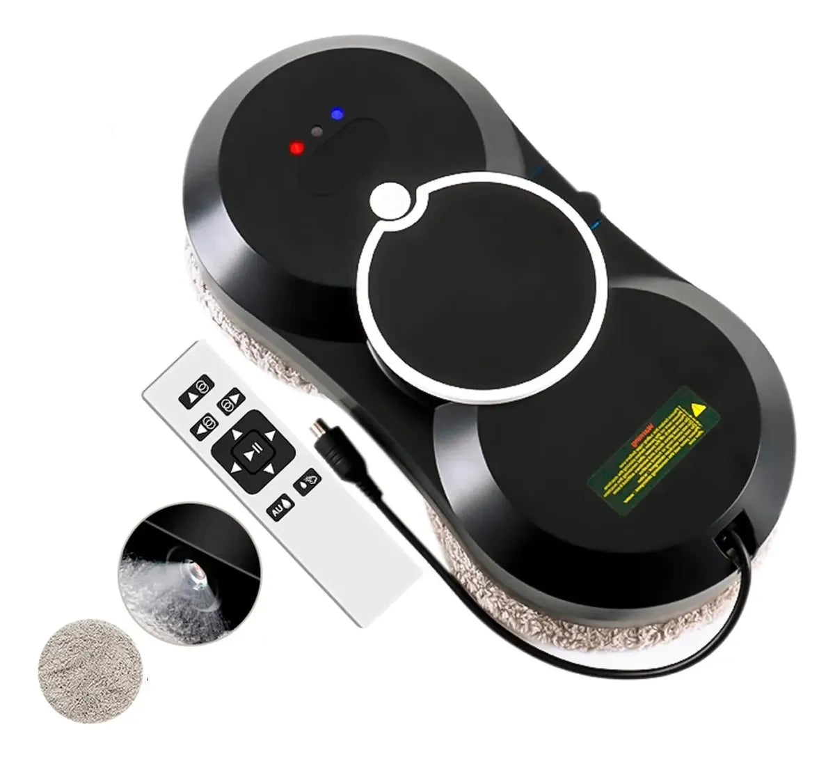 Robot Limpiador de Ventanas Inteligente con Spray y Control Remoto